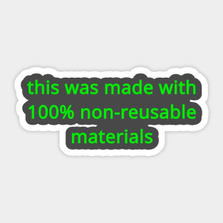 recycling meme Sticker